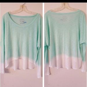 Blue Life Ombré Long Sleeve Tee